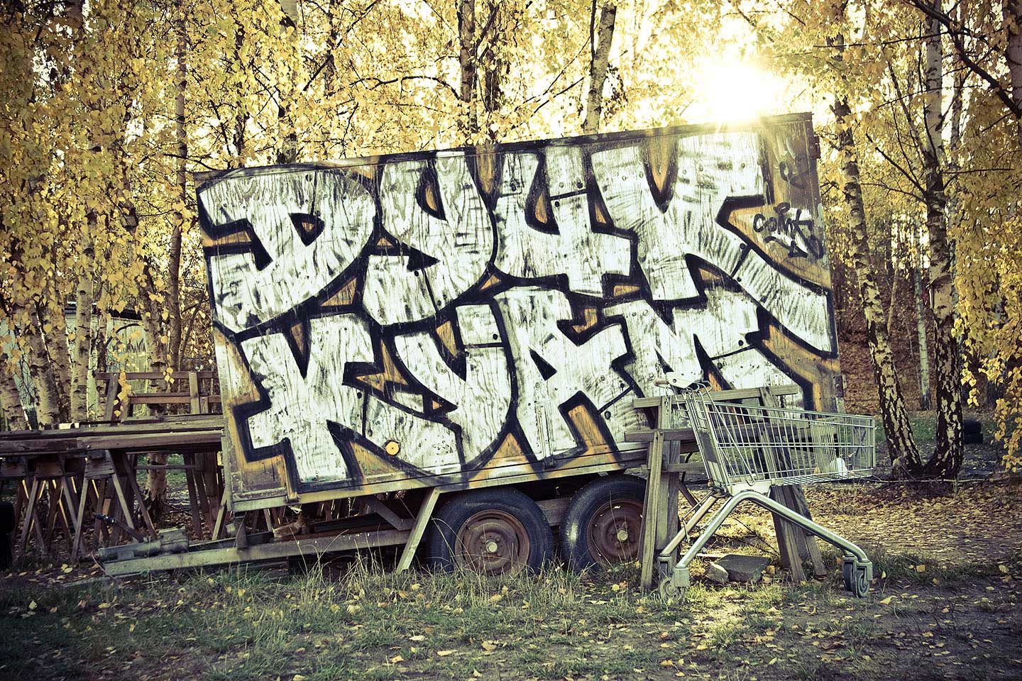 Graffiti en camión