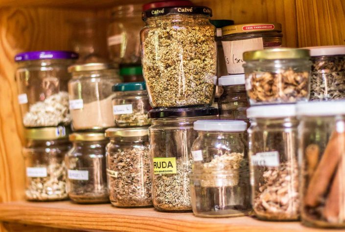Botes de plantas medicinales