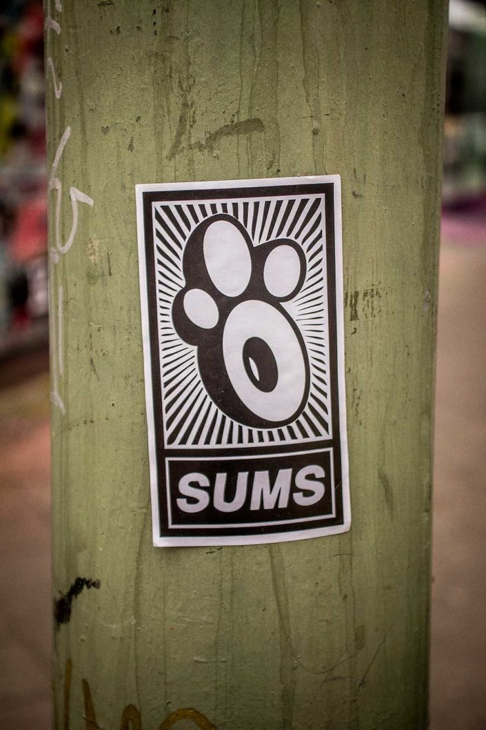 Sticker en farola