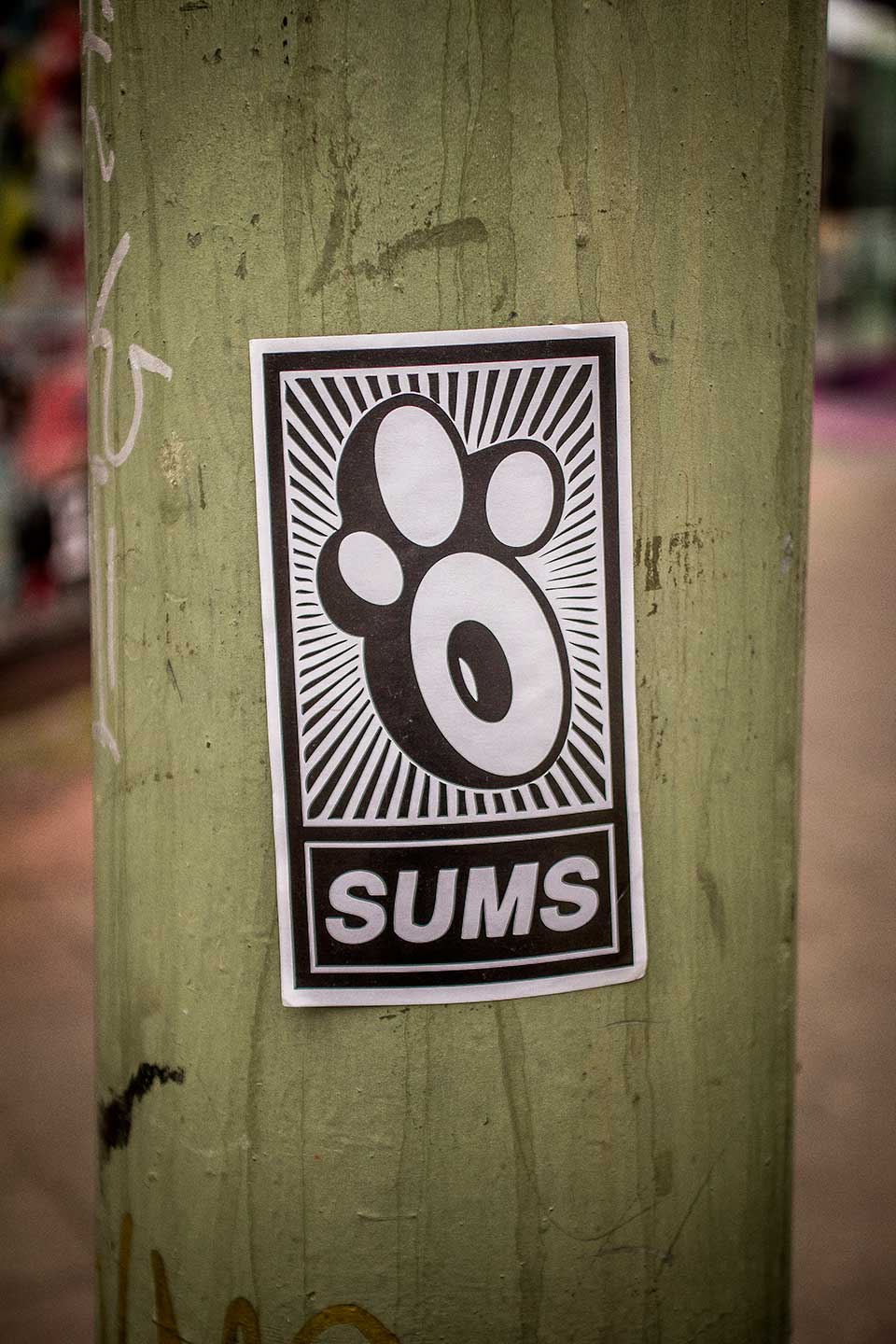 Sticker en farola