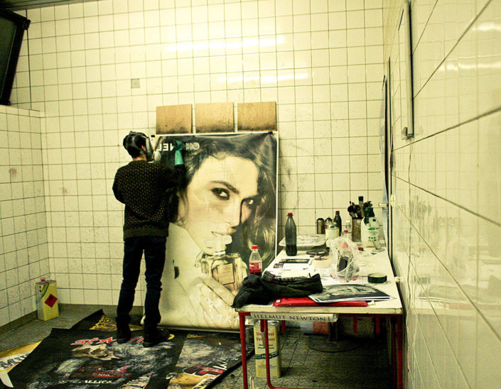 artista en su estudio