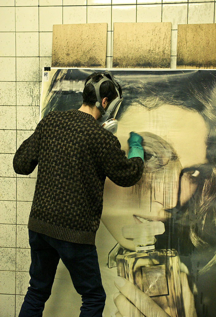 artista en su estudio