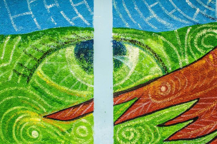 Pintura ojo de serpiente