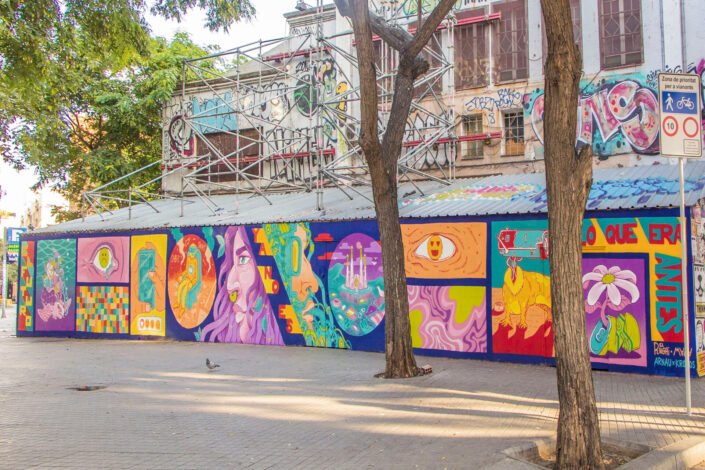Mural de Maga y El Rughi en Arnau Gallery Septiembre 2022